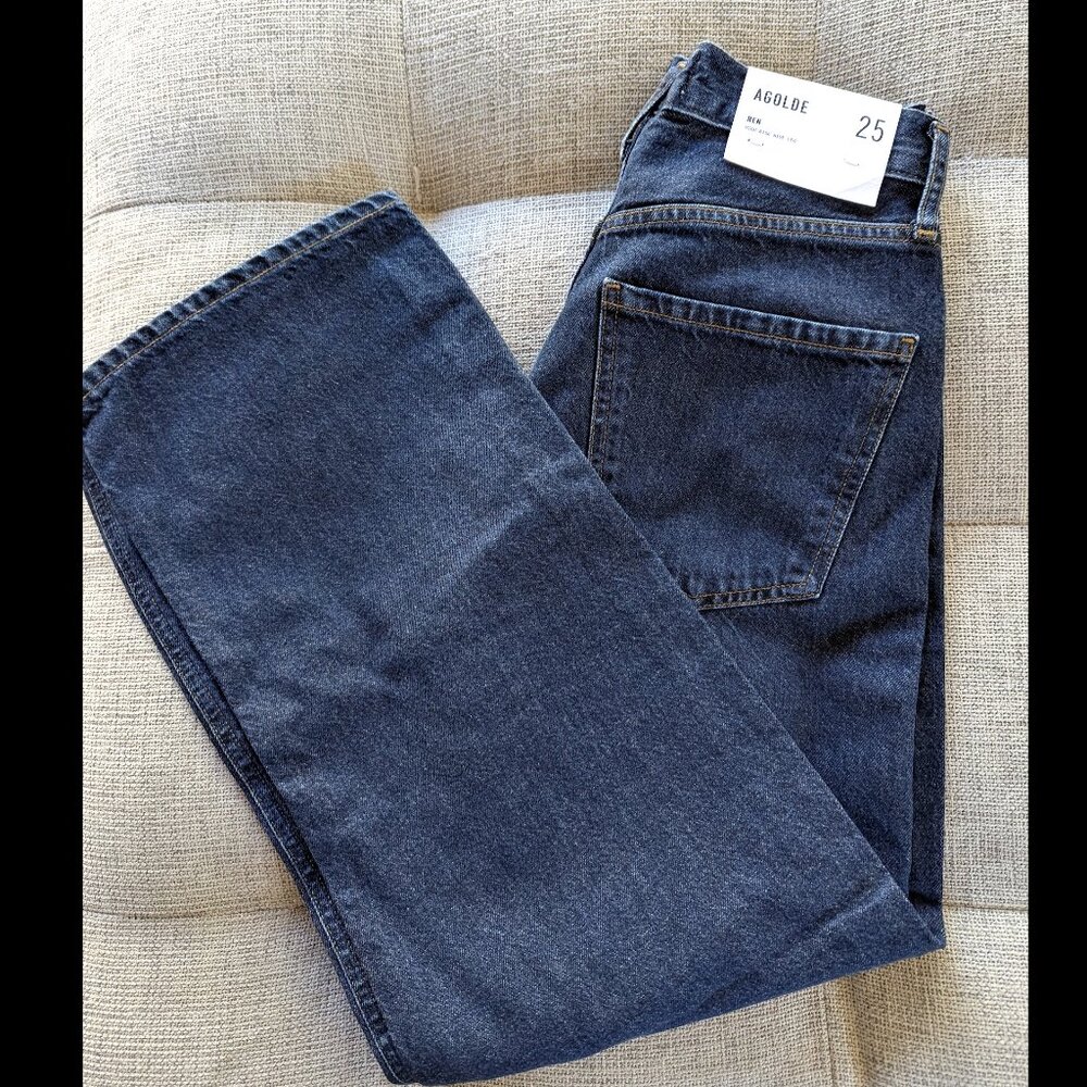 Agolde Ren Jean in Polished Dark Denim Sz 25 NWT